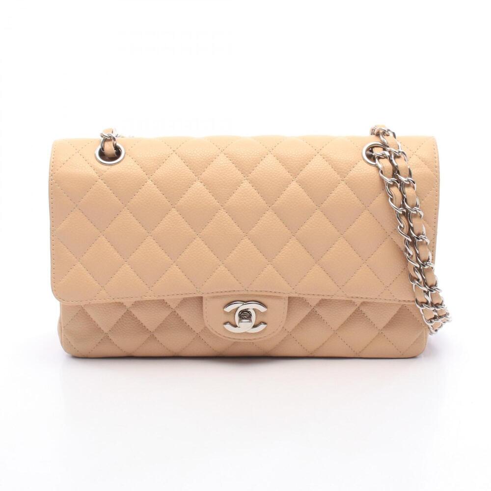 Chanel Matelassé Double Flap Shoulder Bag/Handbag, Caviar Leather (Grained Ca...